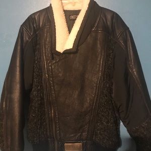 A street scenes bomber/biker jacket.